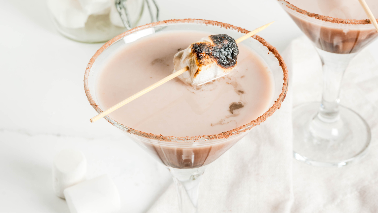 Image of Wabi Coffee Recipes: Toasted Marshmallow Espresso Campfire Cocktail