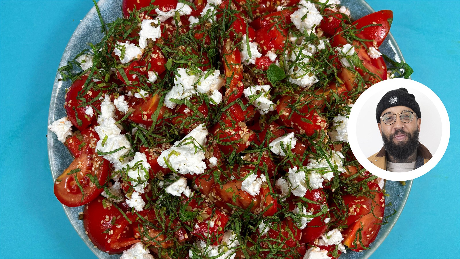 Image of James Cochran's Watermelon & Feta Scotch Bonnet Salad