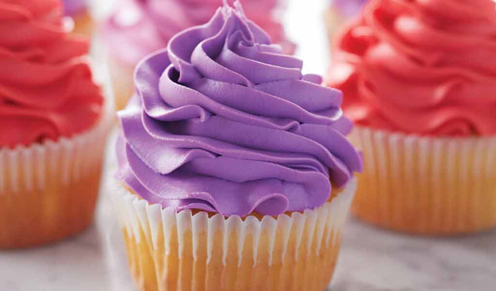 Hvordan sprøyte en cupcake