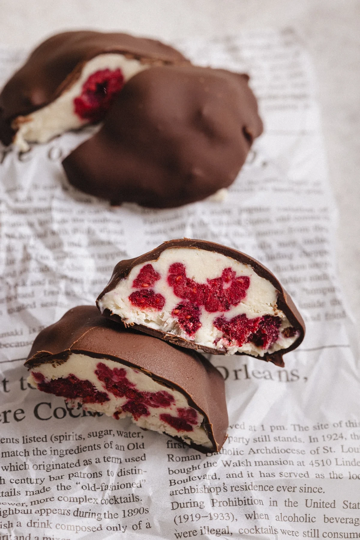 Franui de frambuesa saludables