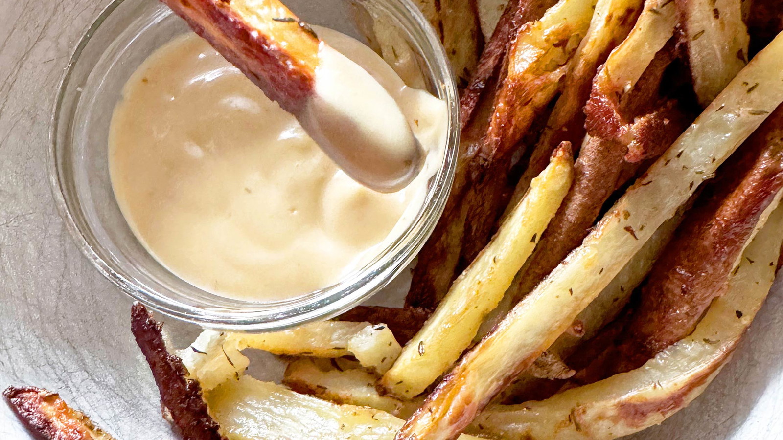 Image of Oven Baked Parmesan Fries with Lemon Garlic Aioli