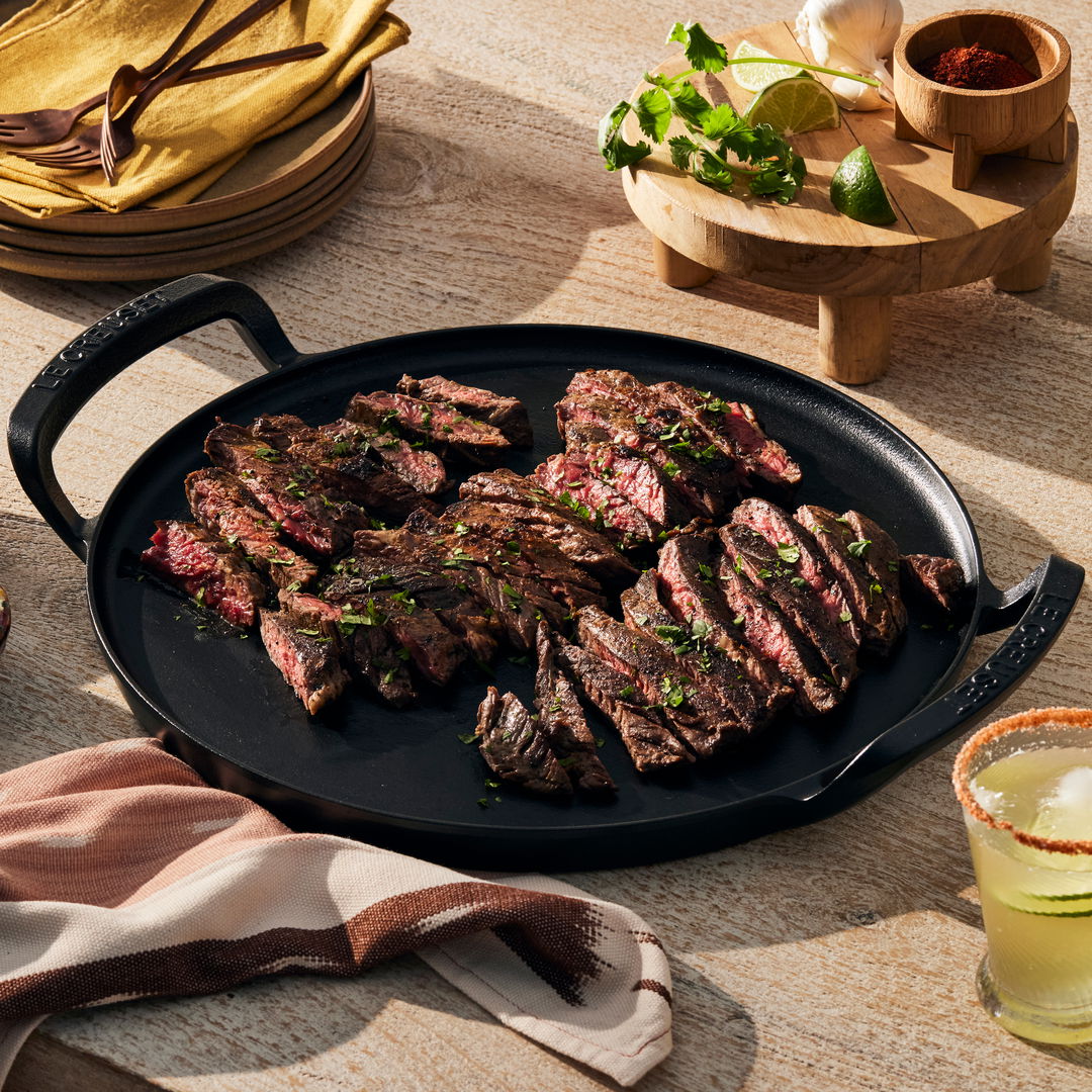 Grilled Skirt Steak Fajitas