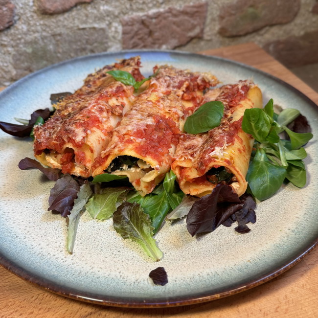 Image of Ricotta spinach cannelloni