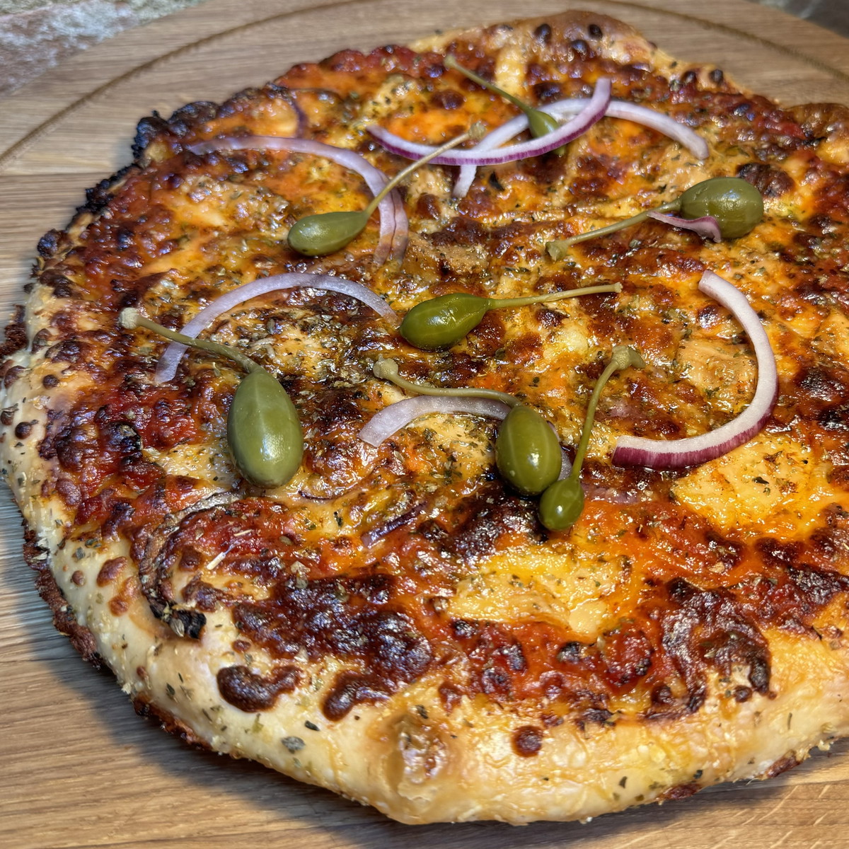 Pan pizza tonno