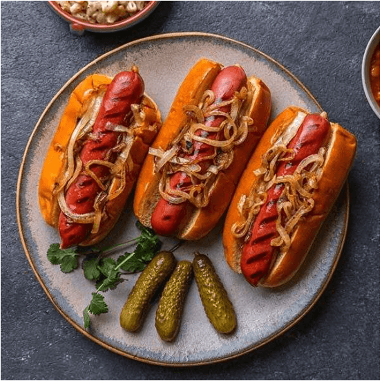 Grilled American Wagyu Hot Dogs