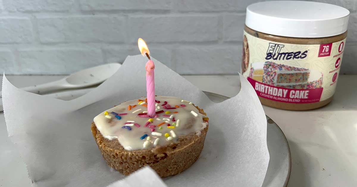 FIt Butters Single Serve Birthday Cake