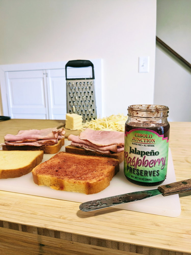 Image of Spread a thin layer of Cibolo Junction Jalapeño Raspberry on...