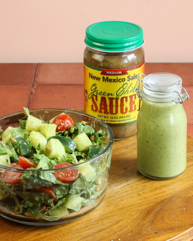 Image of Creamy Avocado Green Chile Dressing