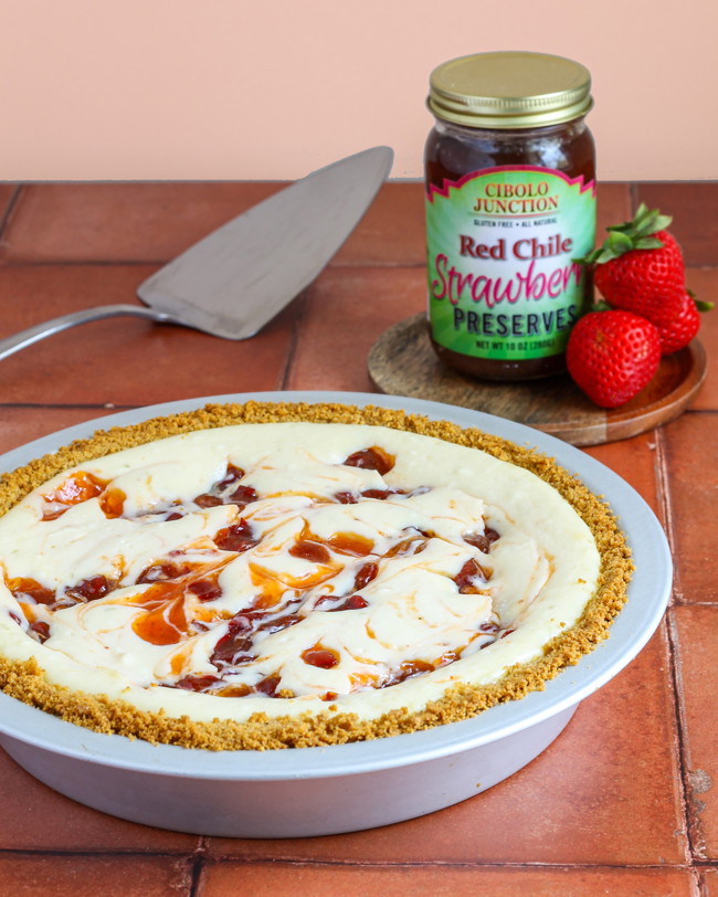 Image of Red Chile Strawberry Cheesecake