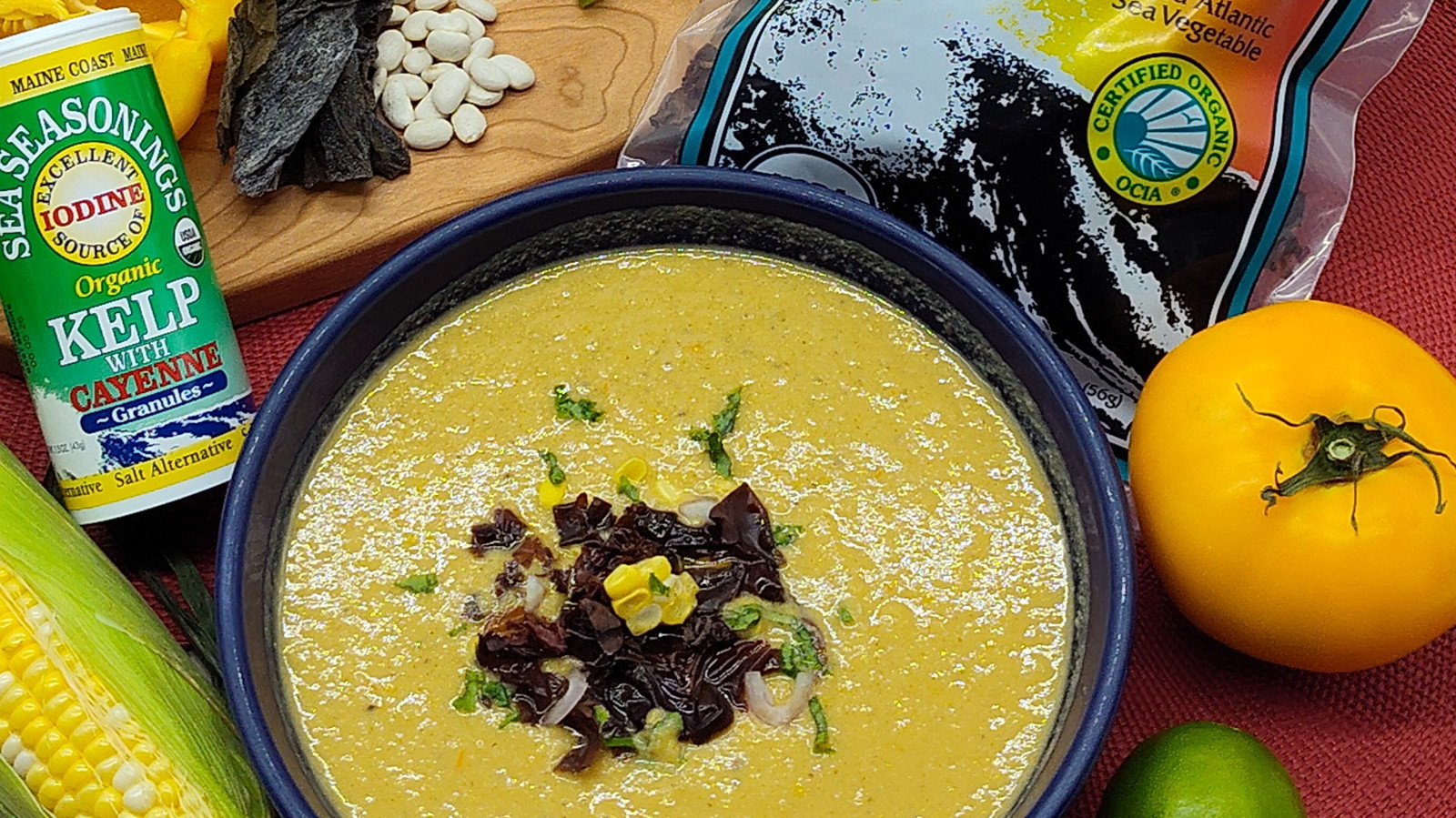 Image of Smoky and Spicy Corn Gazpacho Recipe