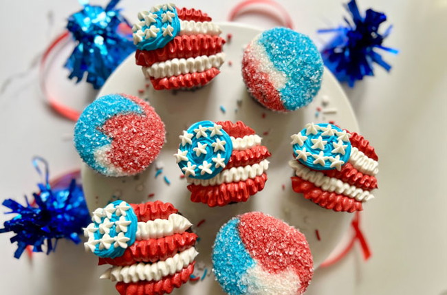 Image of Kootek Easy Moist Chocolate Cupcakes for Independence Day