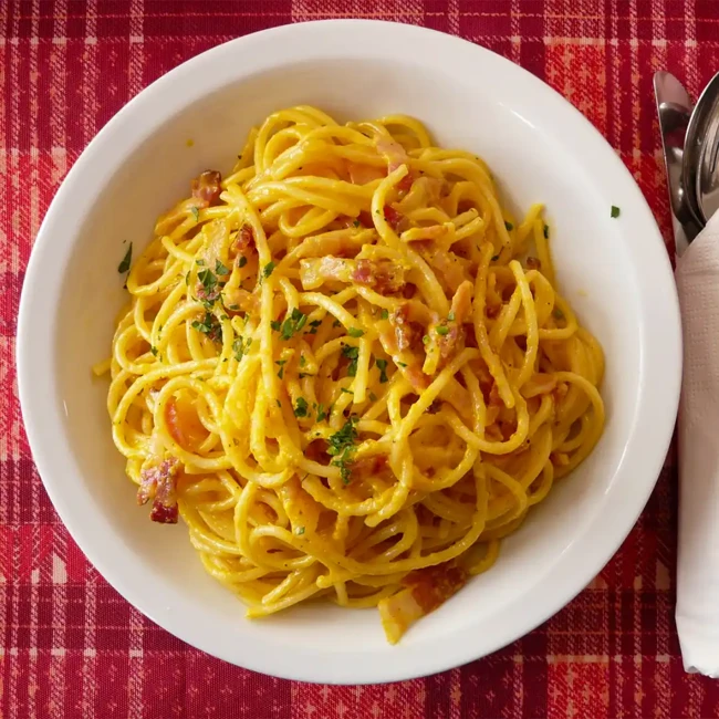 Image of Spaghetti alla Carbonara con speck altoatesino