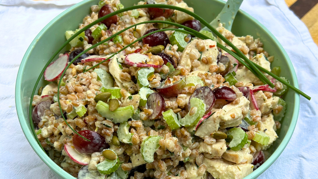 Image of Grilled Chicken and Grape Grain Bowls