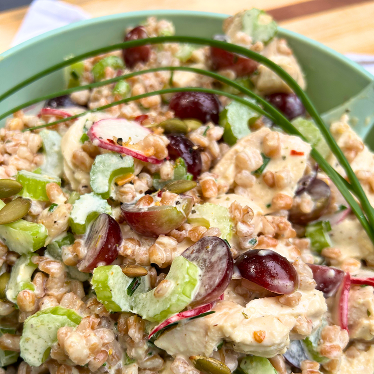 Image of Season your grain of choice with salt and pepper and...