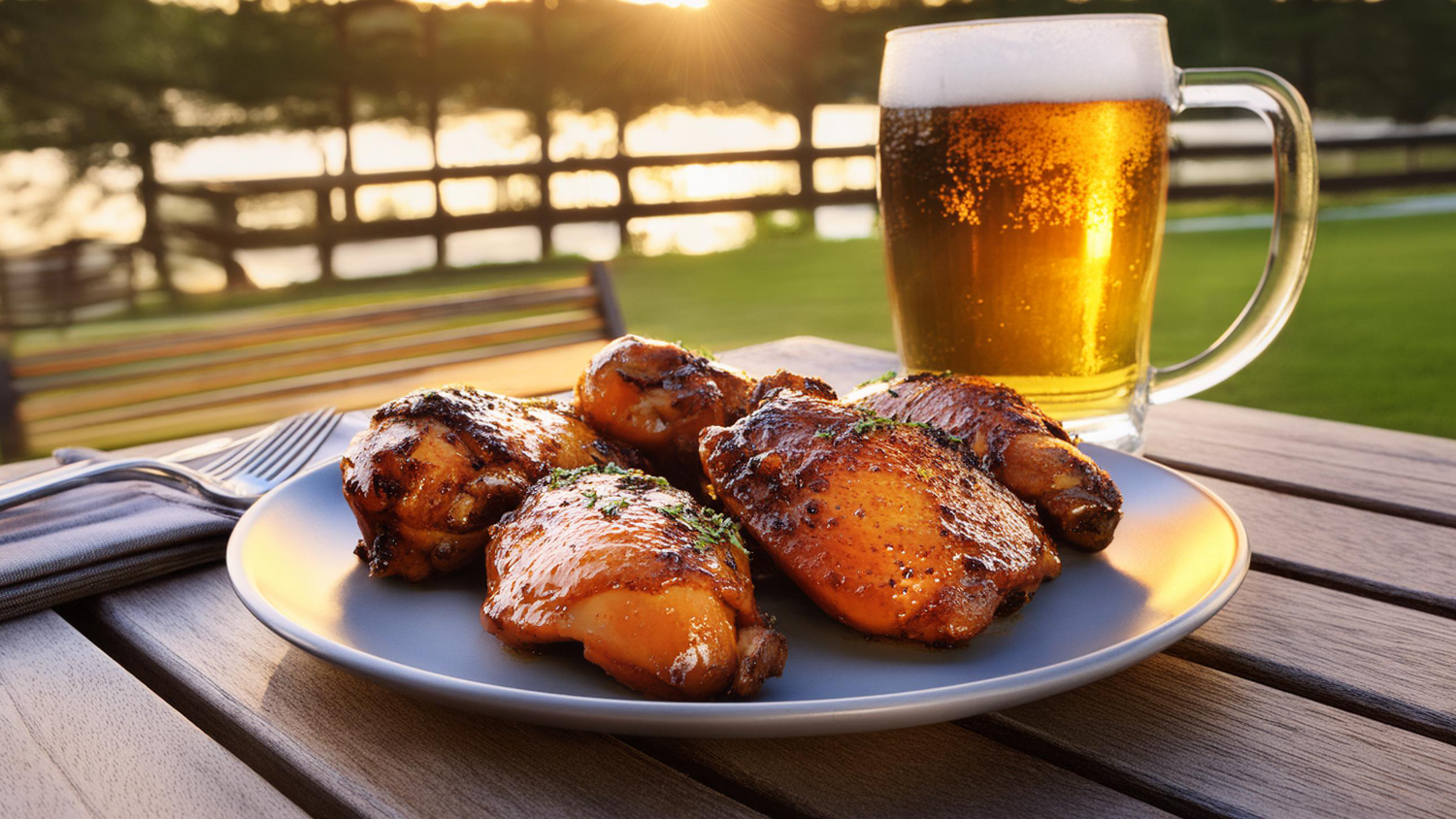 Image of Backyard Brew Chicken Thighs