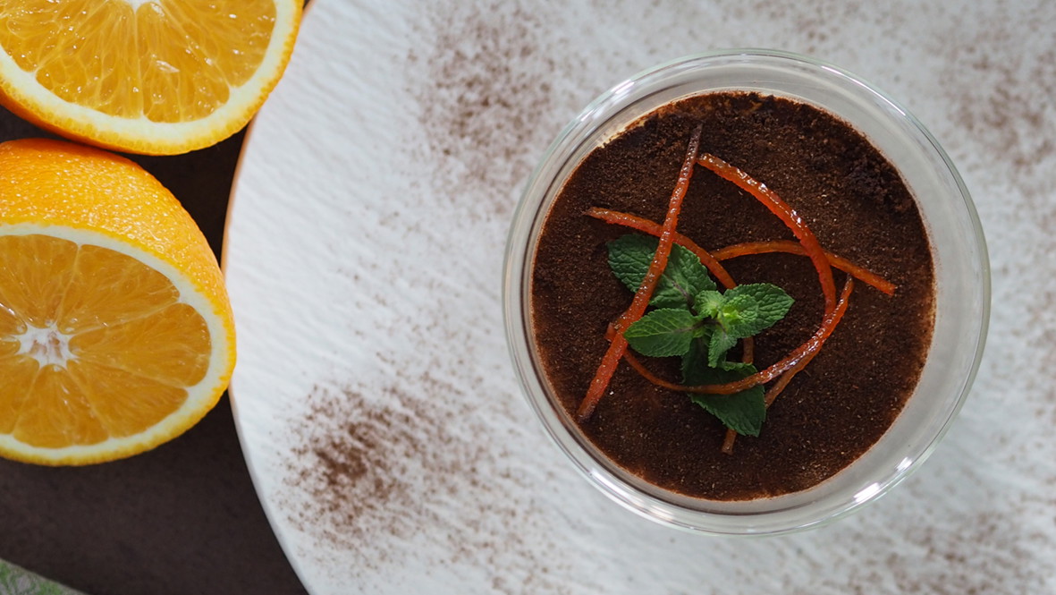 Image of Tiramisu mit SchokOrange im Glas