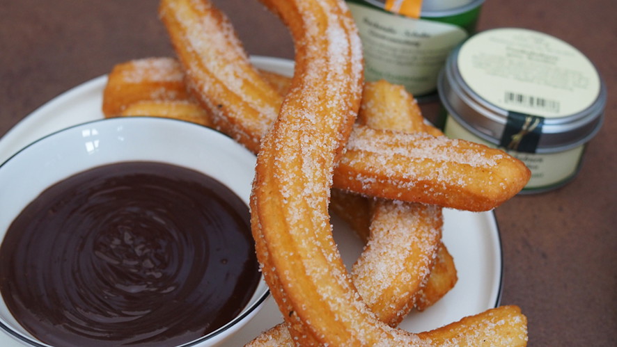 Image of Churros mit Schokosoße mit Backstube Schoko