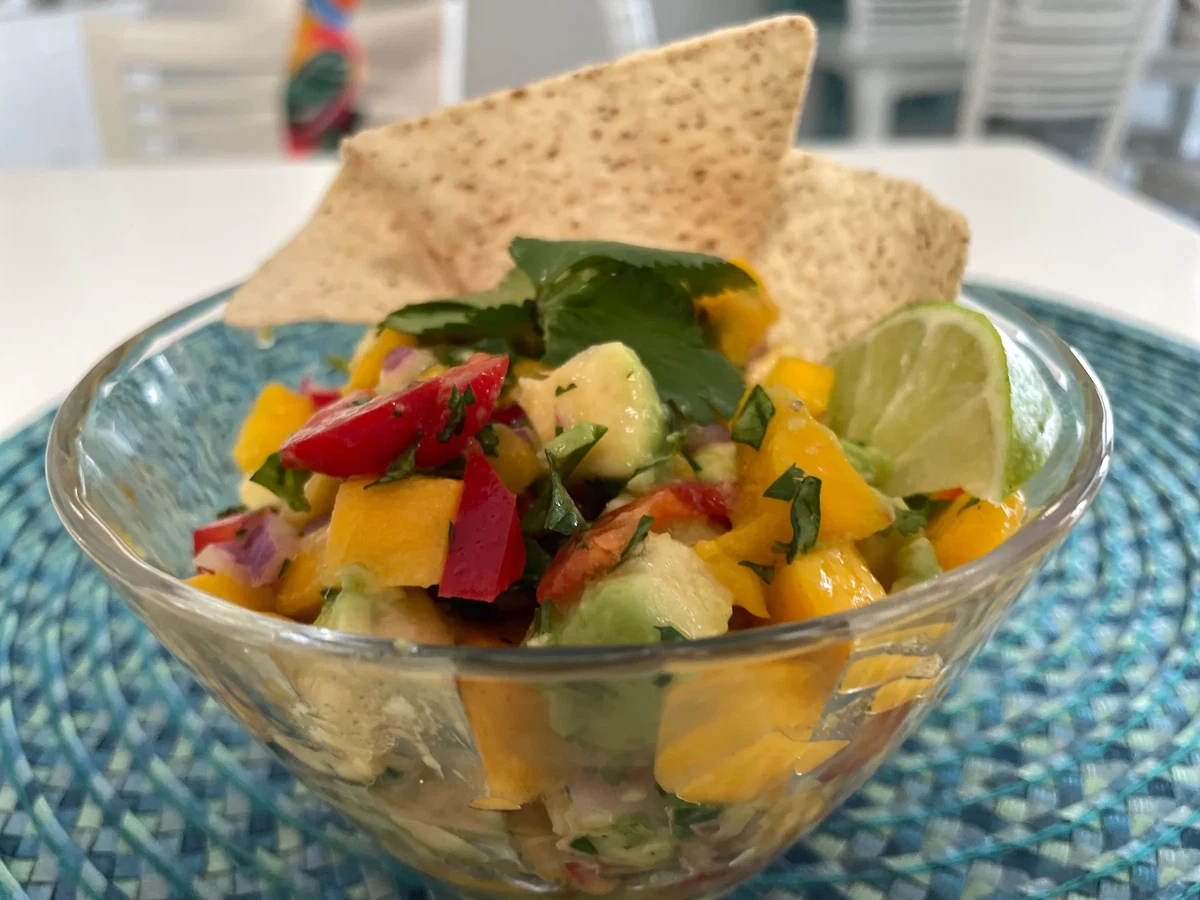 Persian Lime & Mango Avocado Salsa