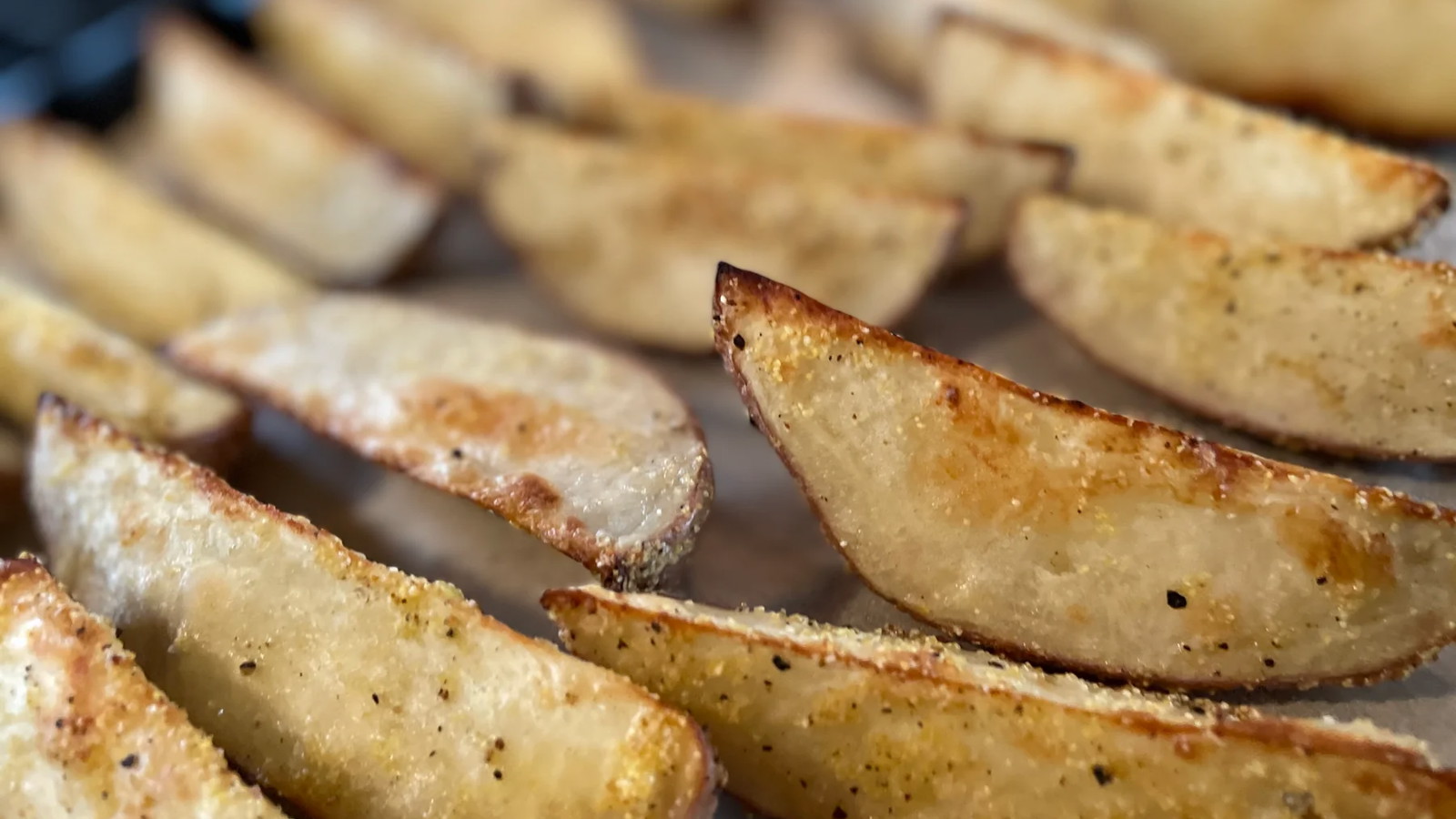 Image of Crispy Rosemary Cornmeal Potato Wedges