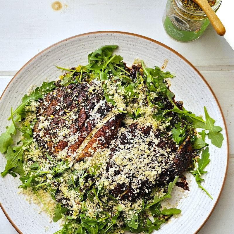 Grilled Portobello Arugula Salad