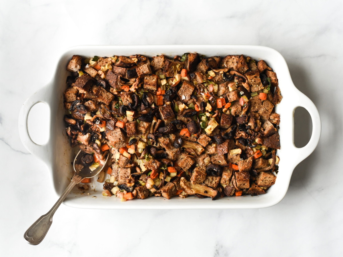 Wild Mushroom & Apple Turkey Stuffing