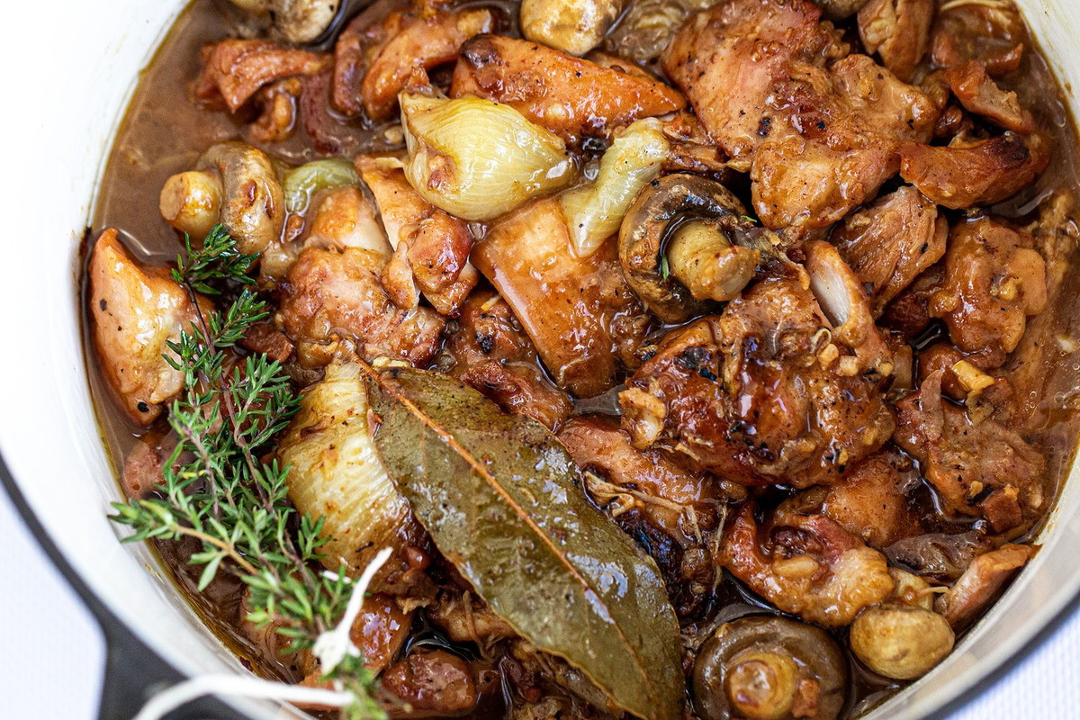 Rosemary Chicken Bourgignon