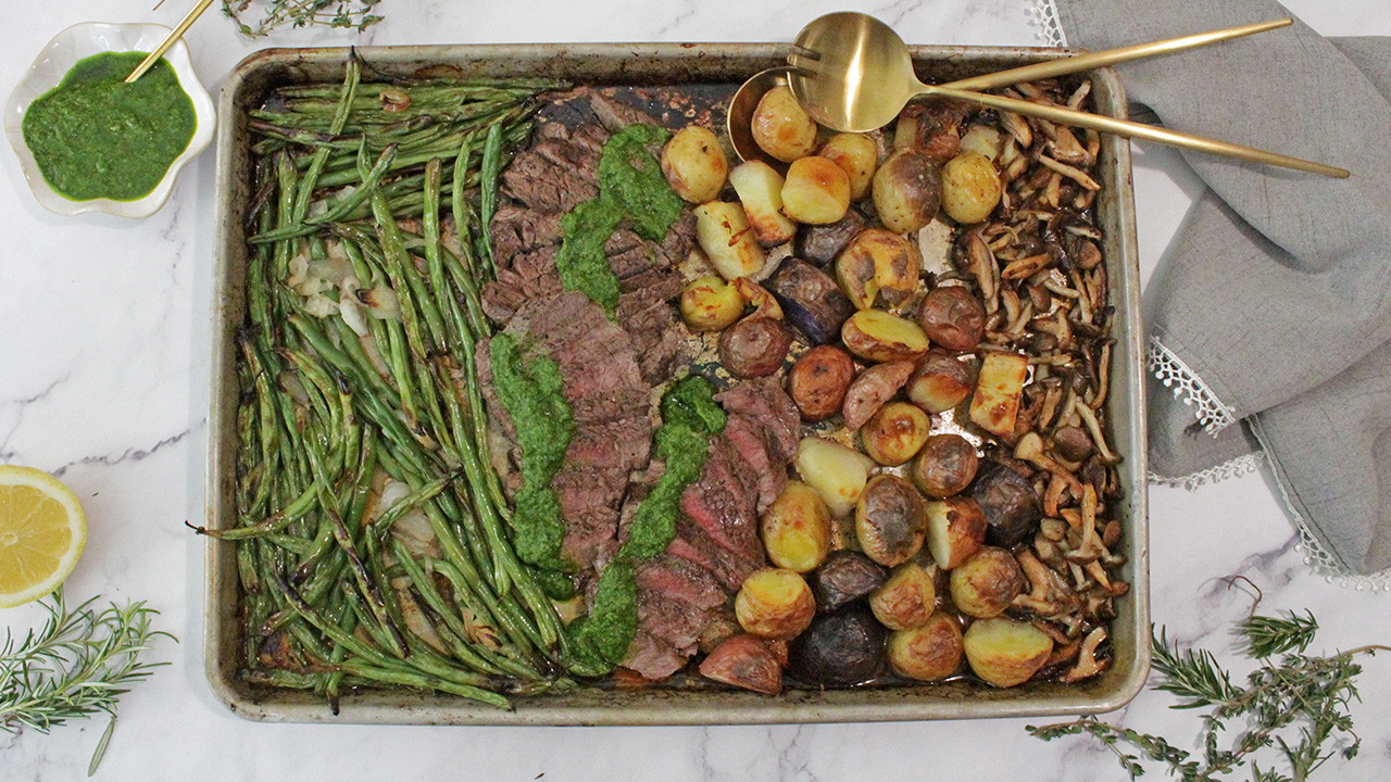 Image of Sheet Pan Steak & Veggie Dinner