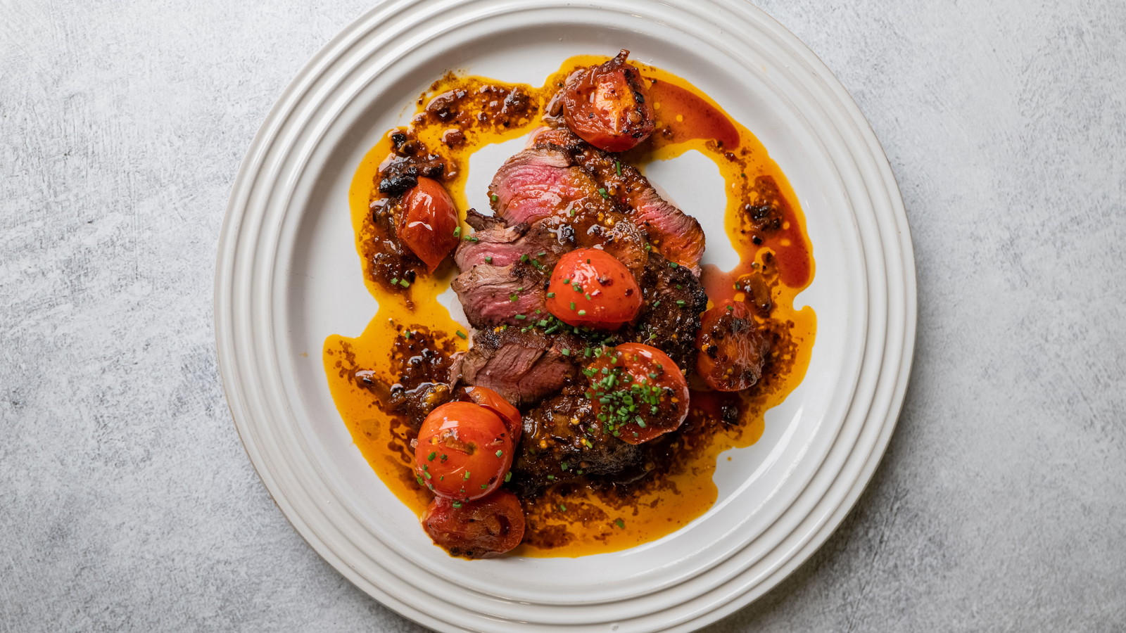 Image of Filet Mignon with Blistered Tomato & Chili Garlic Crisp