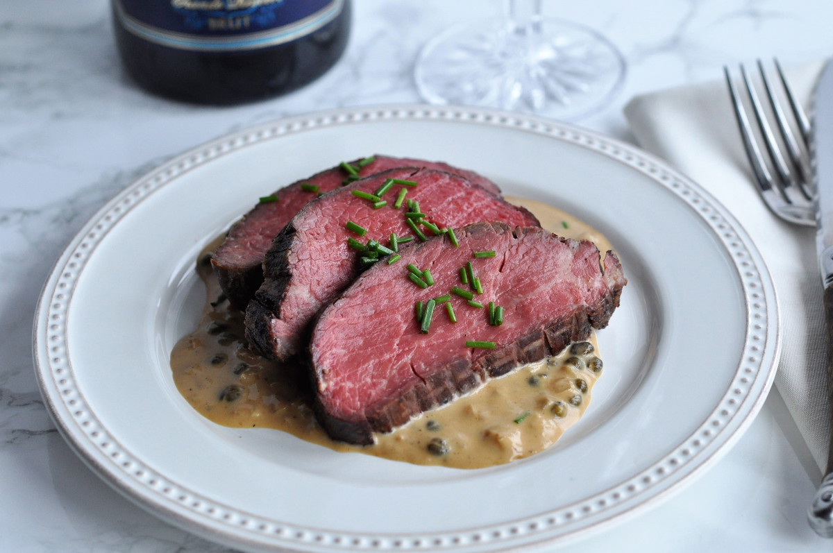 Tenderloin Roast with Brandy Peppercorn Sauce