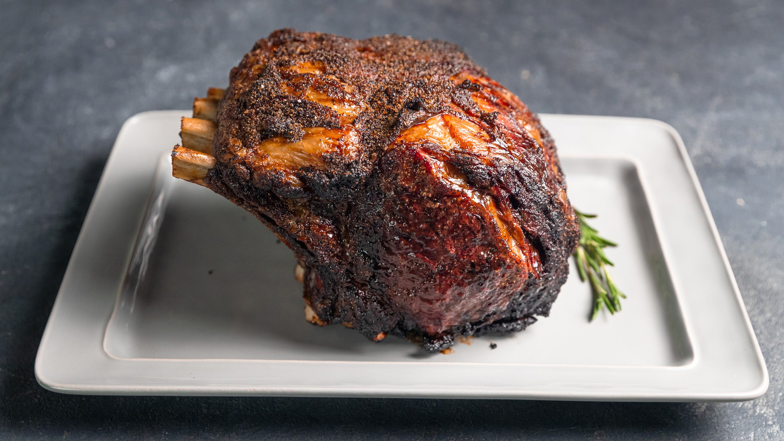 Image of Smoked Prime Rib with Orange-Rosemary Rub