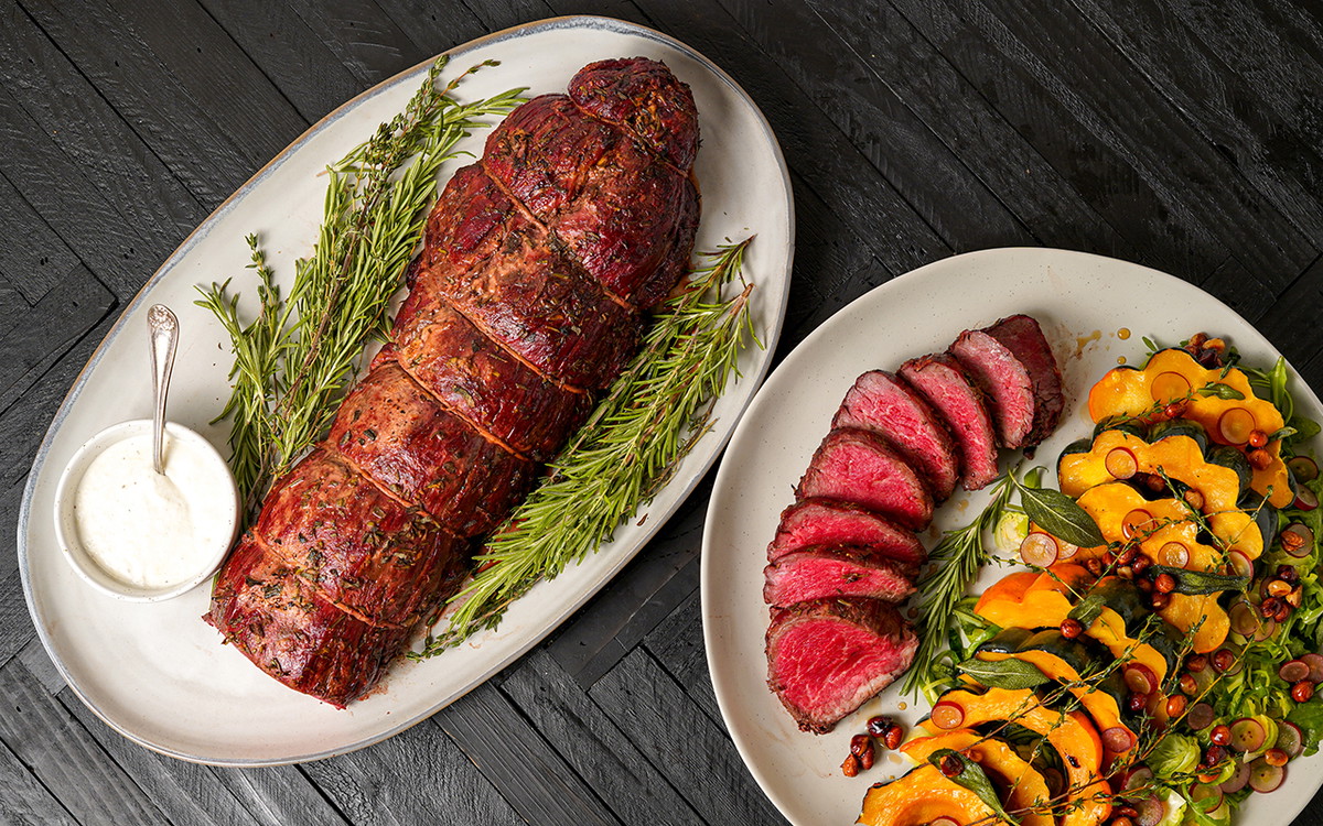 Herb Roasted Tenderloin with Horseradish Cream