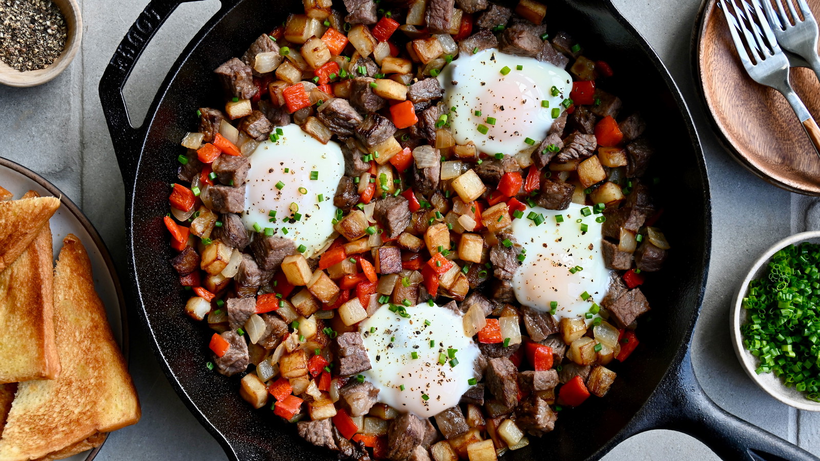 Image of Crispy Potato and Steak Breakfast Hash