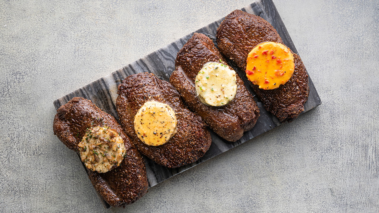 Picanha Steaks with 4 Compound Butters