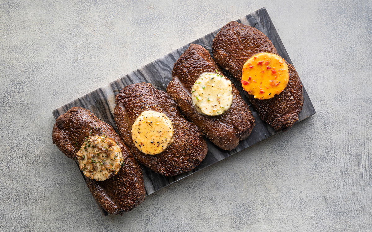 Picanha Steaks with 4 Compound Butters