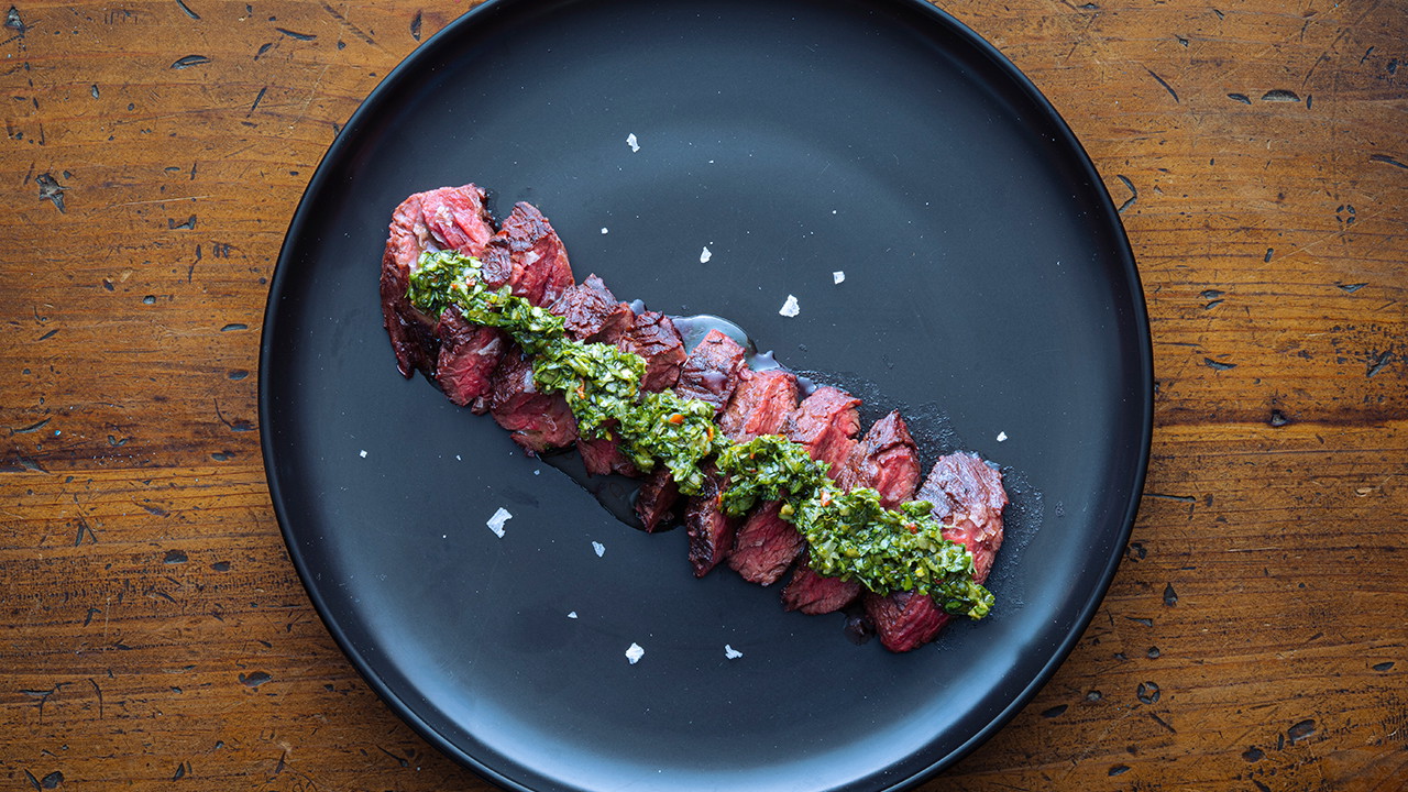 Image of Grilled Hanger Steak with Chimichurri