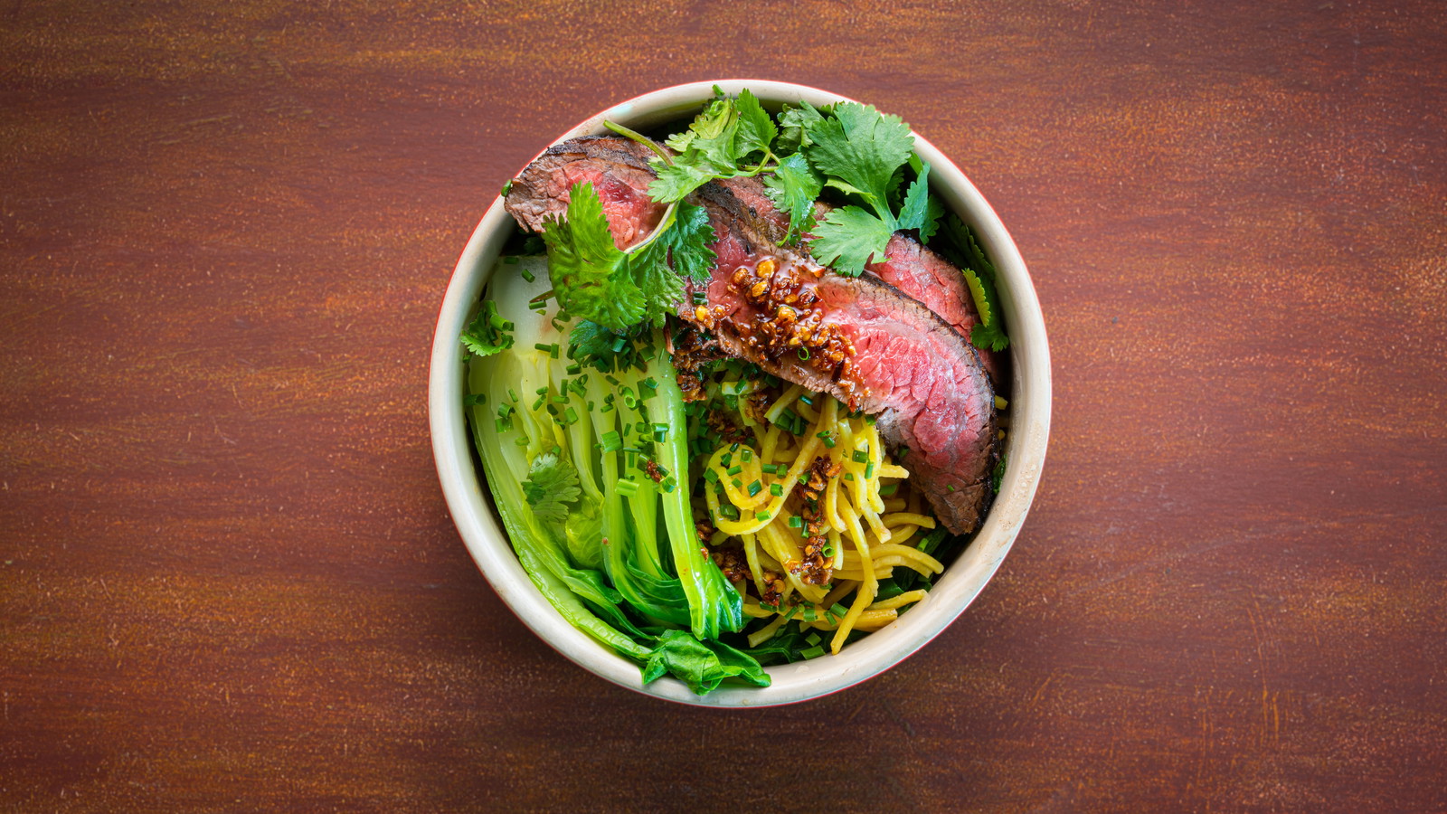 Image of Five Spice Flank Steak with Chinese Noodles