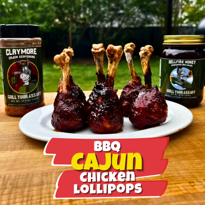 Image of BBQ Cajun Chicken Lollipops 