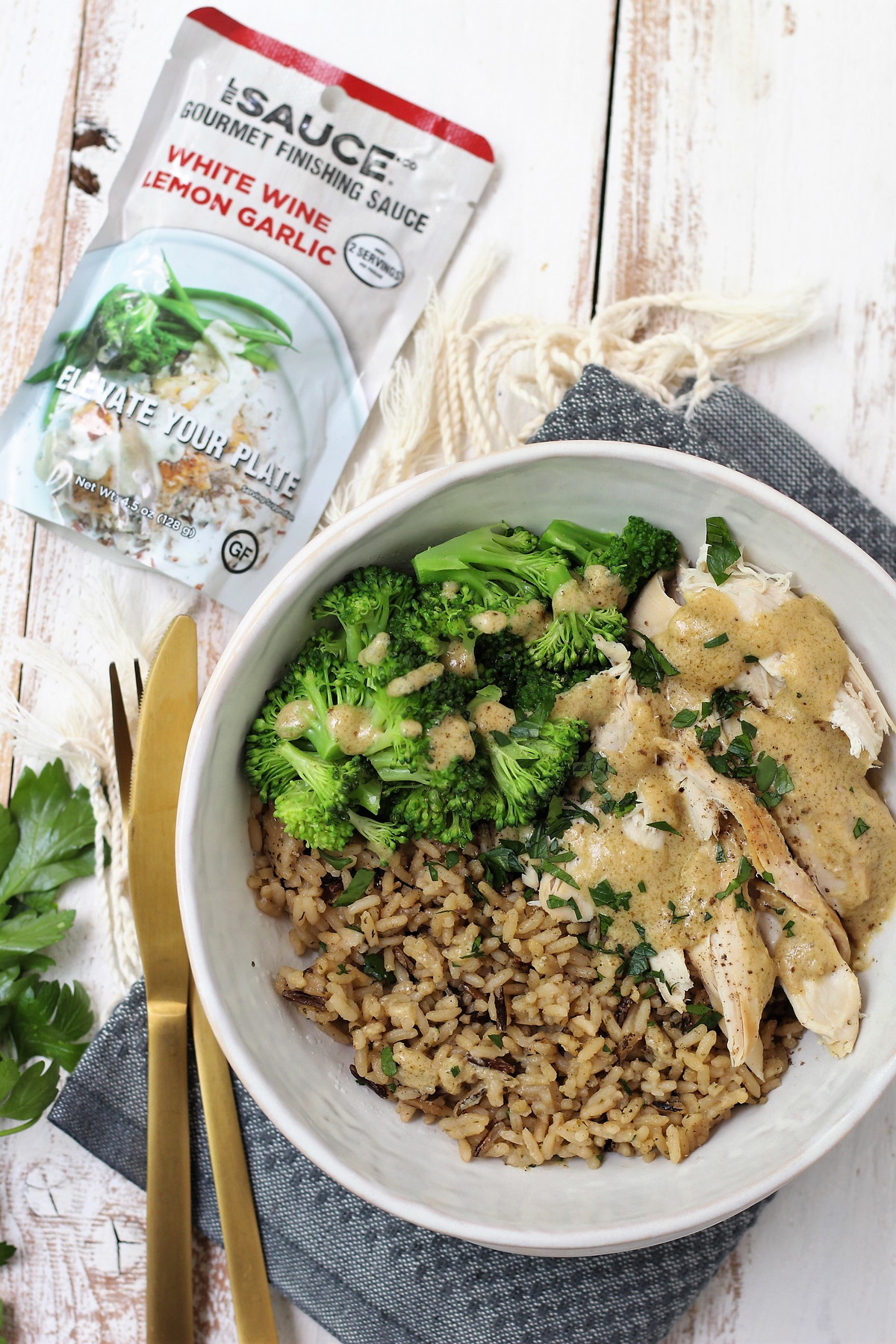 Chicken and Veggies with Savory Garlic & Butter Sauce
