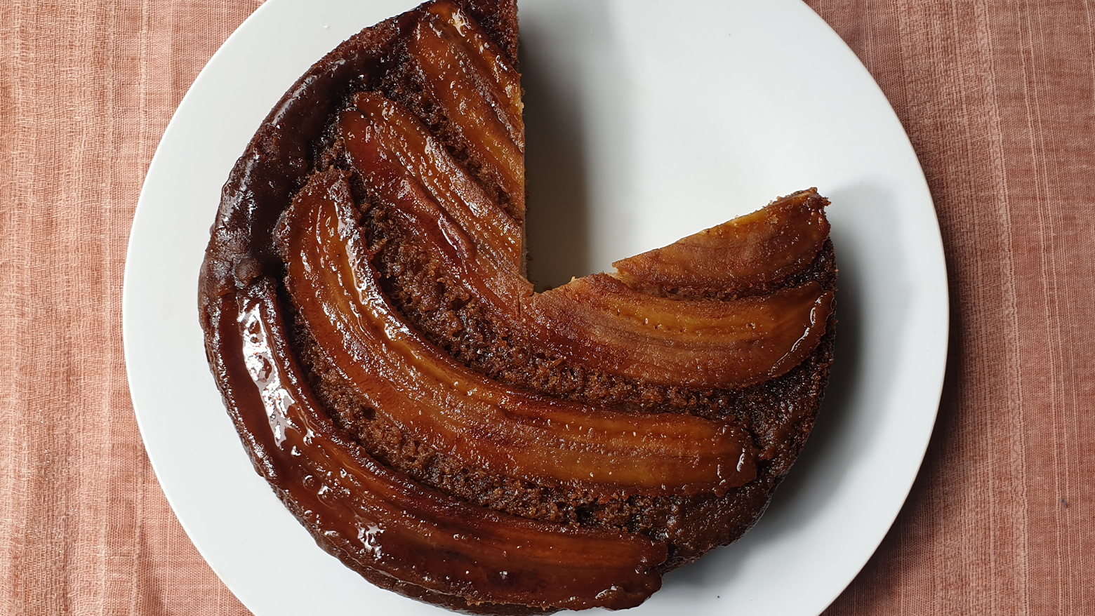 Image of Salted Caramel Roast Banana Cake