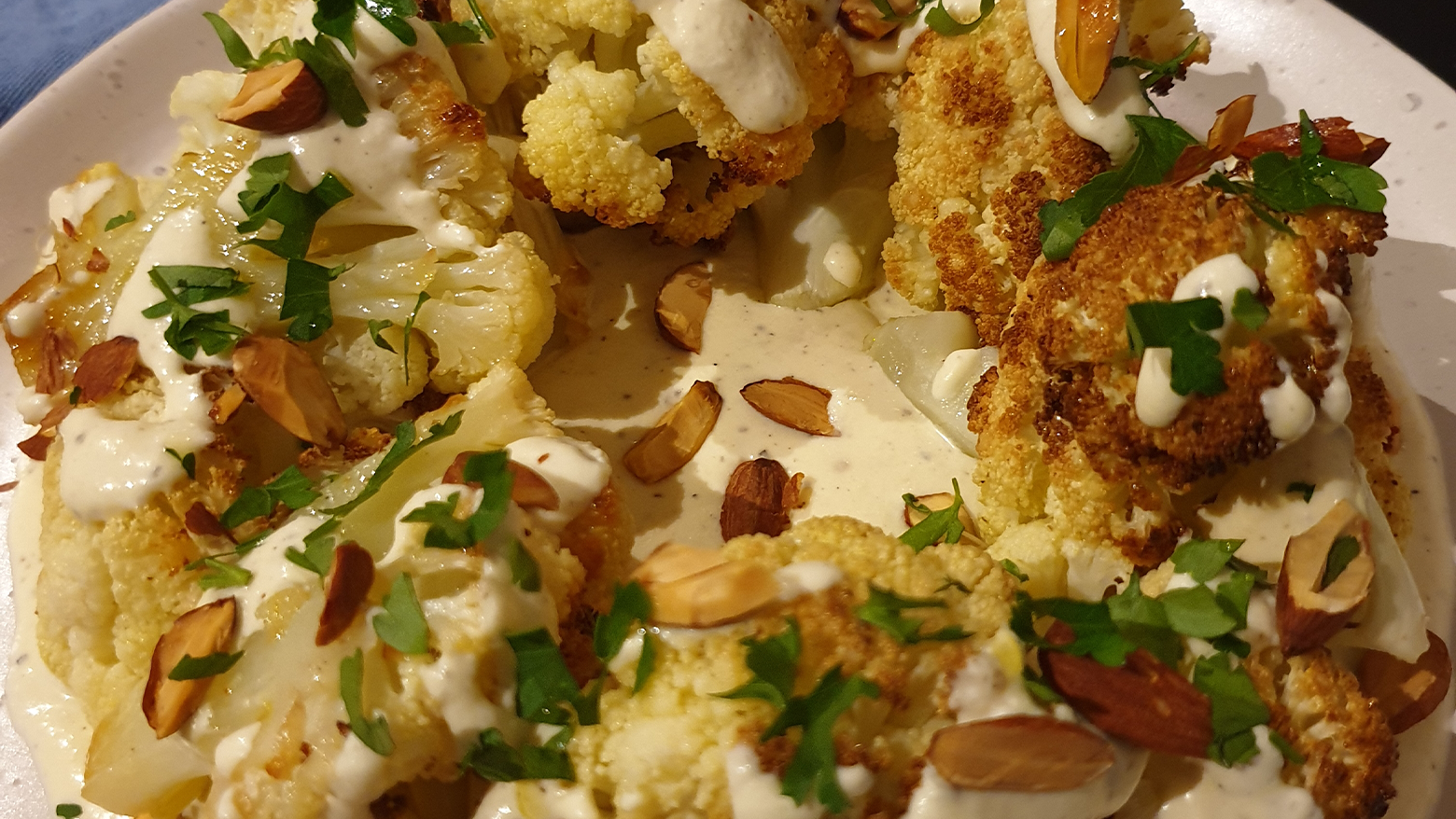 Image of Roasted Cauliflower with Cacio e Pepe Dressing