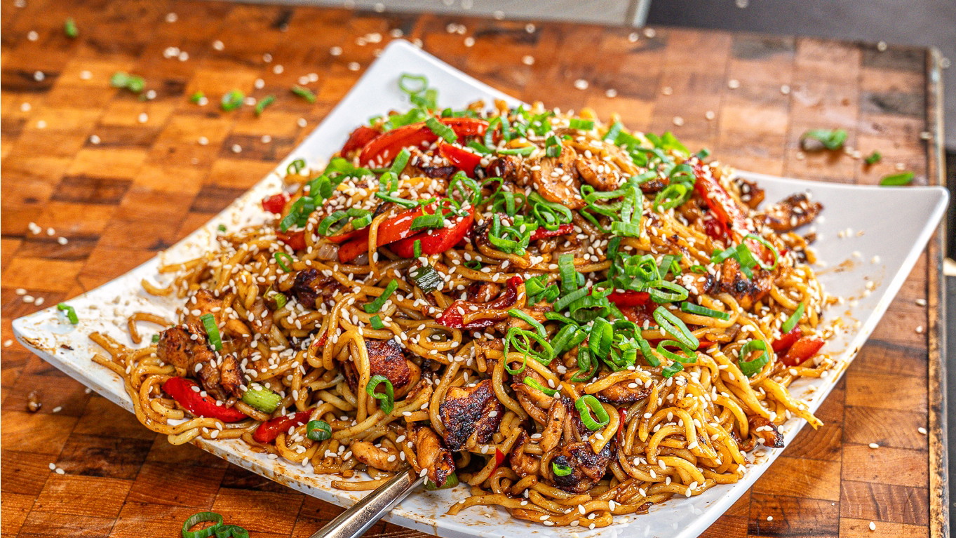 Image of Asian Chicken and Noodle Stir-fry