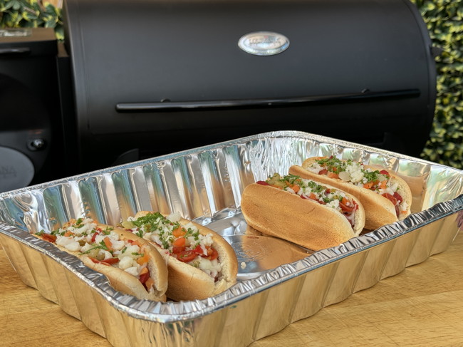 Image of Grilled Pizza Hot Dogs