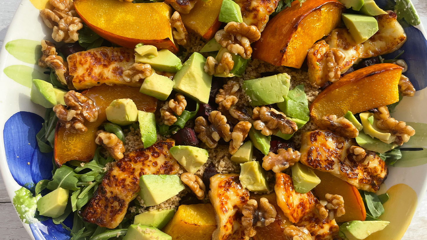 Roast Veggies and Halloumi Salad-image