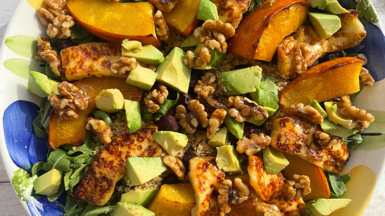 Image of Roast Veggies and Halloumi Salad