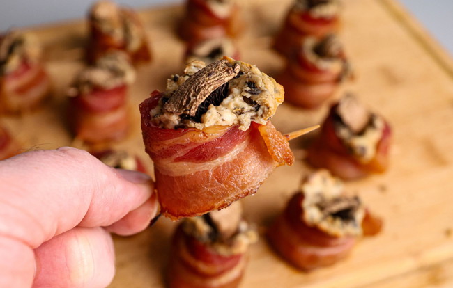 Image of Stuffed Mushroom Pig Shots