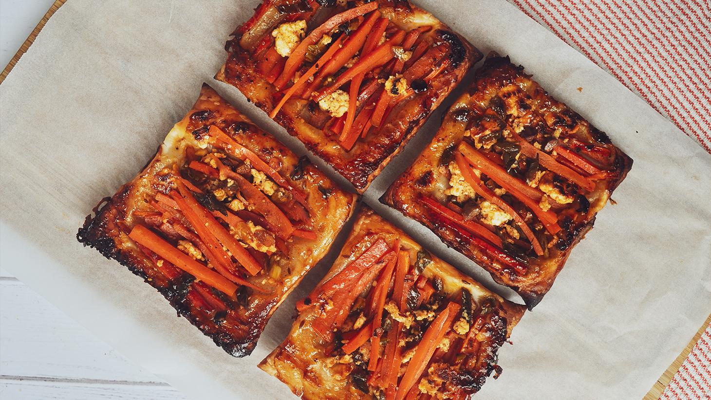 Image of Honey & Harissa Carrot Tartlets