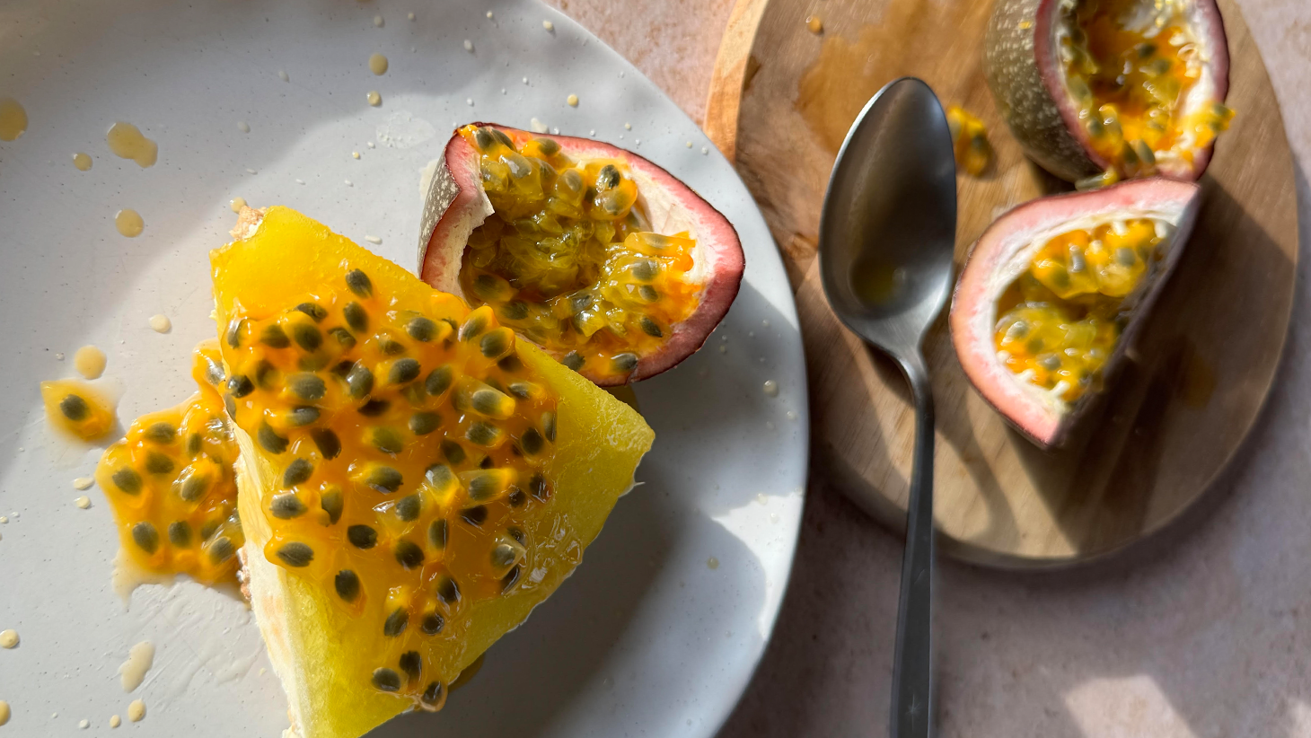 Image of Passionfruit Splice Cheesecake