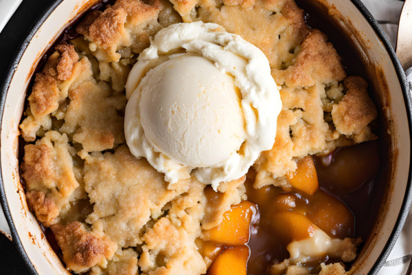 Image of Dutch Oven Peach Cobbler