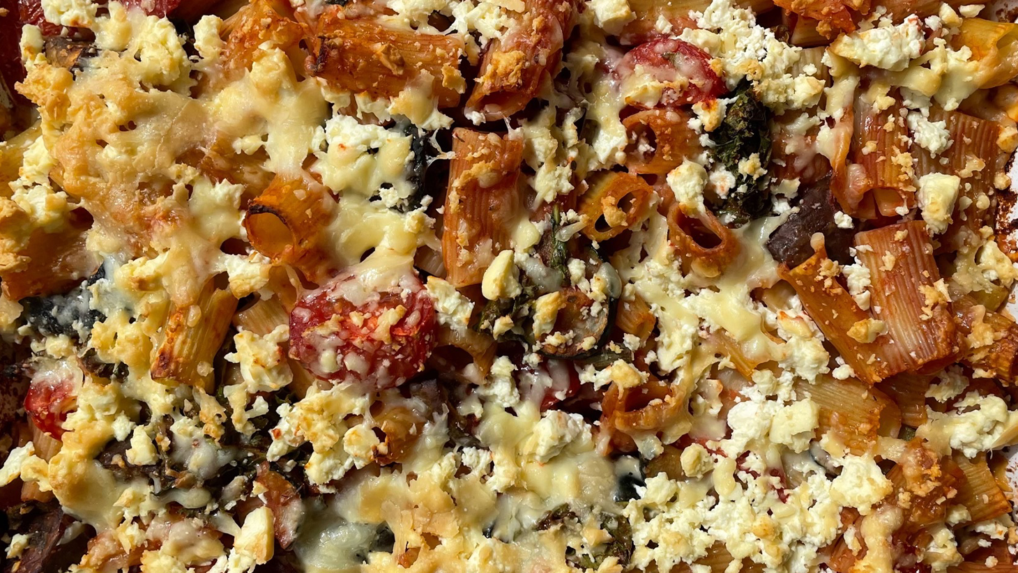 Eggplant and Zucchini Pasta Bake-image