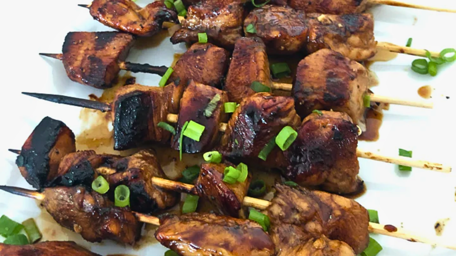 Balsamic Glazed Chicken Skewers